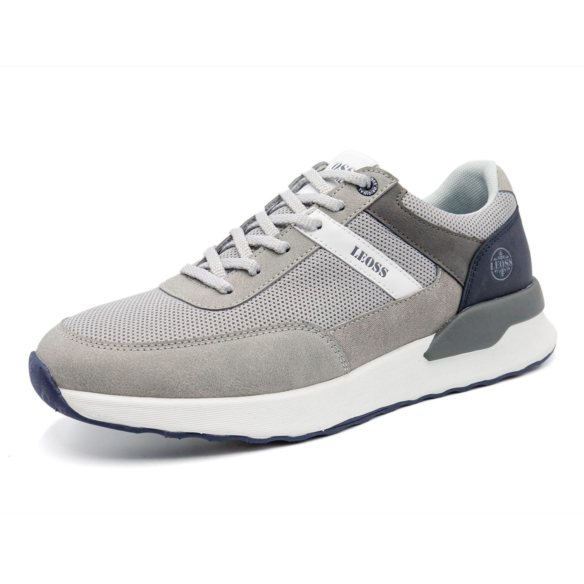 JOMIX Zapatillas Hombre Malla con Cordones Zapatos Depotivos Adultos Ligeras Sneakers Transpirables Running Gimnasio Correr Talla 40 - 45 EU