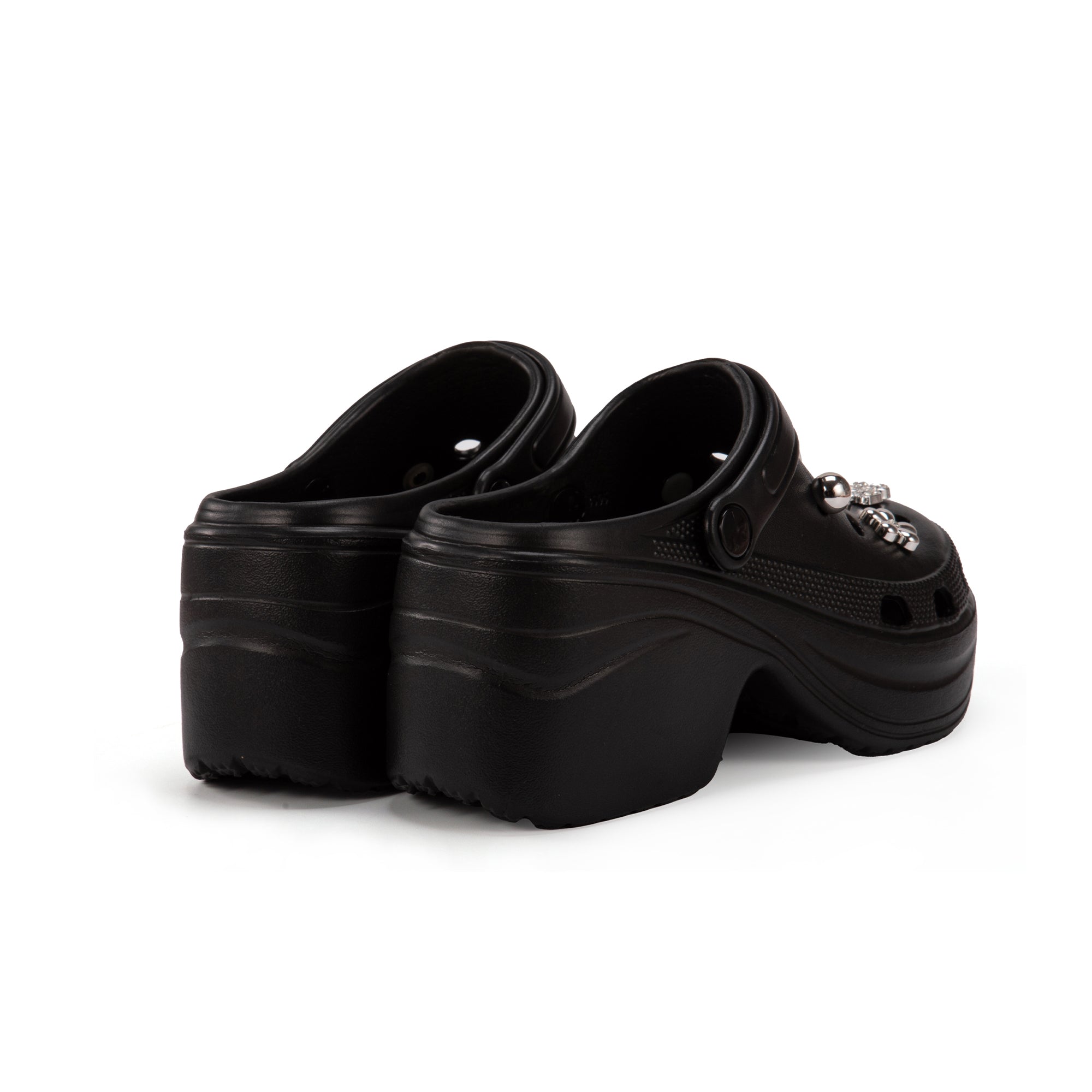 JOMIX Zoccoli con Tacco e Charms Rimovibili Donna, Elegante Zoccoli Estivi WEG250502