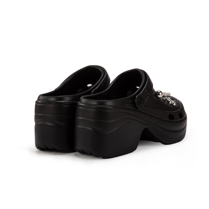 JOMIX Zoccoli con Tacco e Charms Rimovibili Donna, Elegante Zoccoli Estivi WEG250502