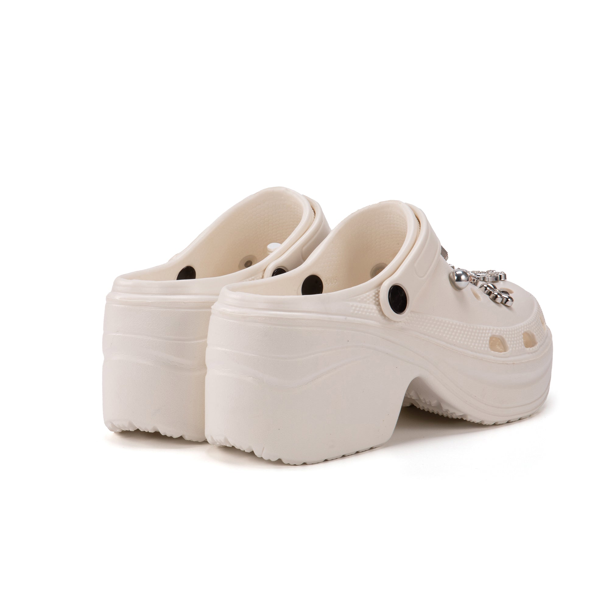 JOMIX Zoccoli con Tacco e Charms Rimovibili Donna, Elegante Zoccoli Estivi WEG250502