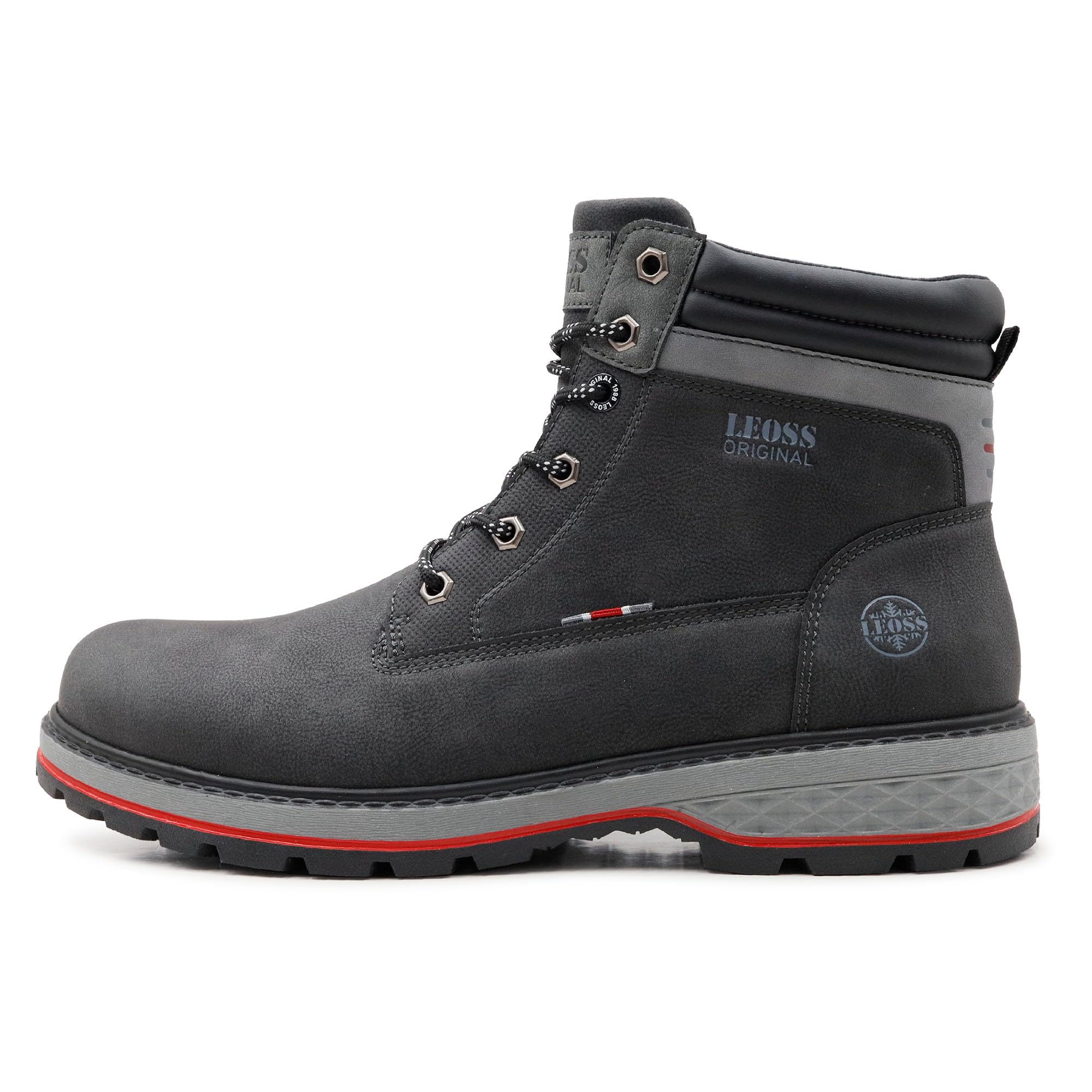 LEOSS ORIGINAL Botas de hombre de invierno casuales de invierno para caminar de piel sintética