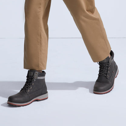 LEOSS ORIGINAL Botas de hombre de invierno casuales de invierno para caminar de piel sintética