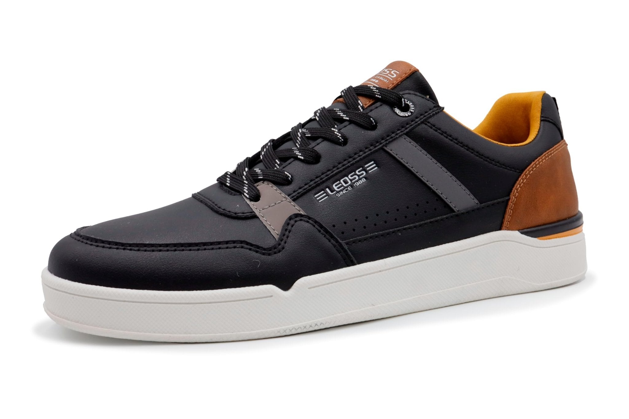 LEOSS ORIGINAL Hombres Zapatillas Cuero Casual Gimnasia Paseo Zapatillas Casual Bajas Zapatos