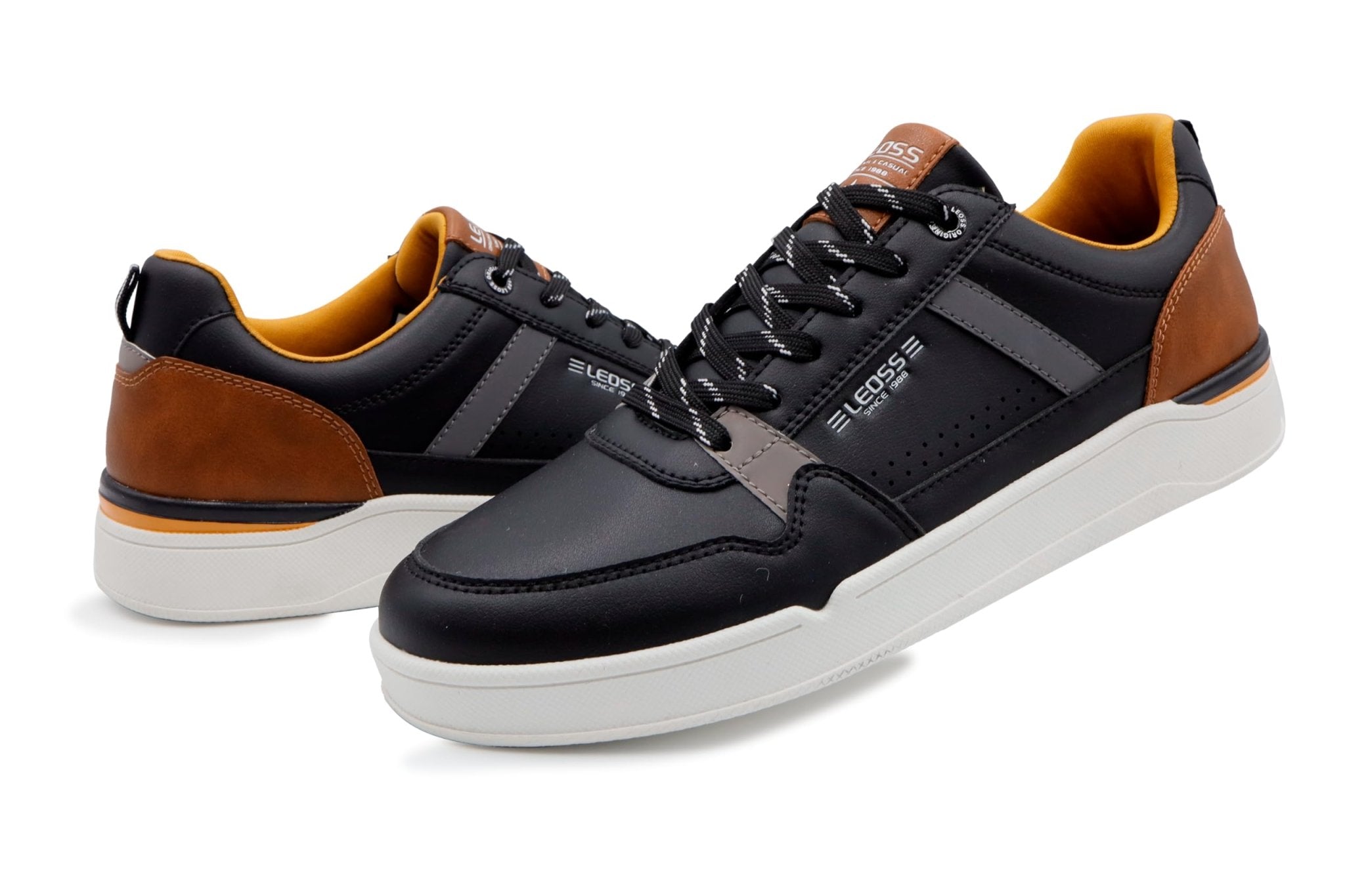 LEOSS ORIGINAL Hombres Zapatillas Cuero Casual Gimnasia Paseo Zapatillas Casual Bajas Zapatos