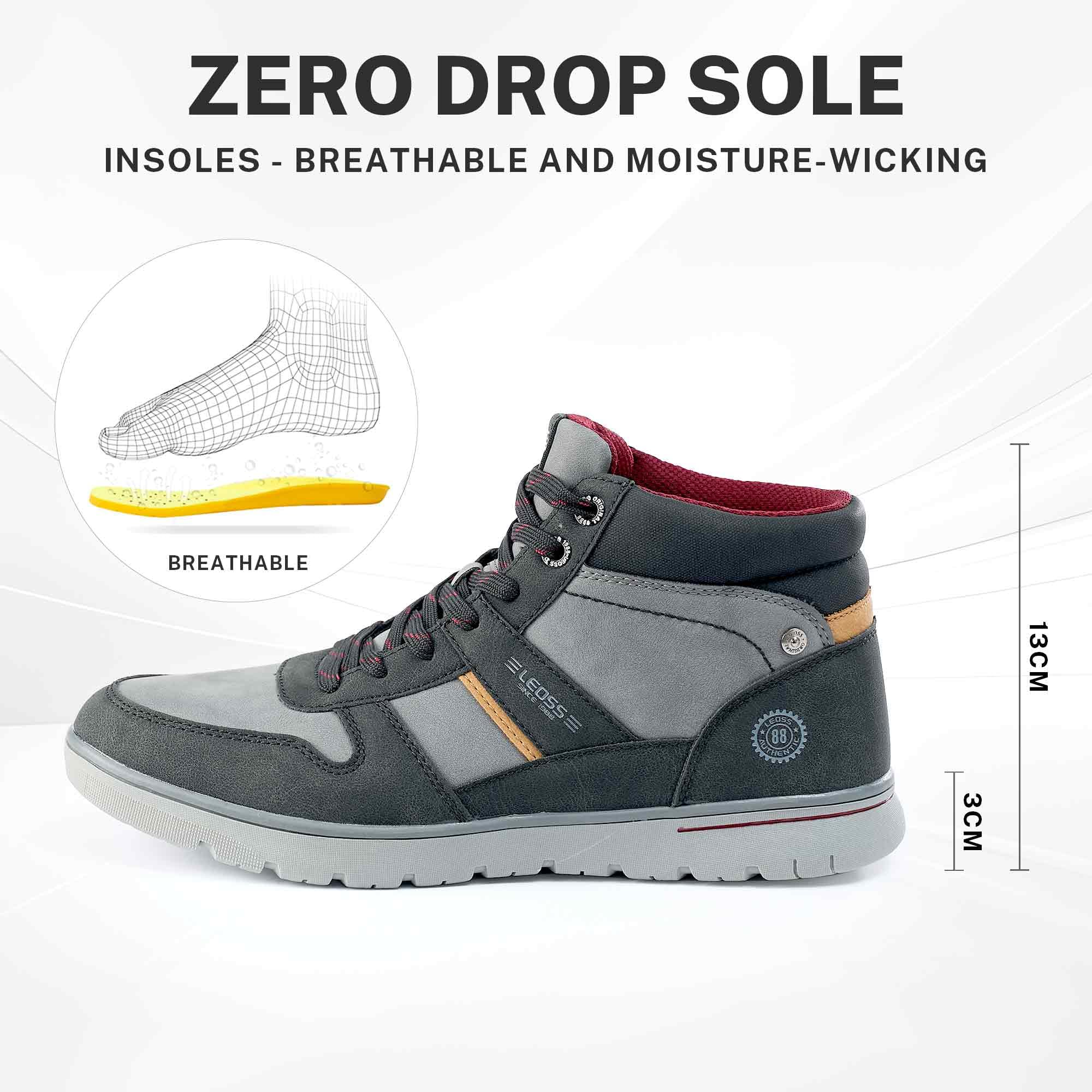 LEOSS ORIGINAL Homme Basket Casual Sport Chaussures Cuir Athlétique Sneakers