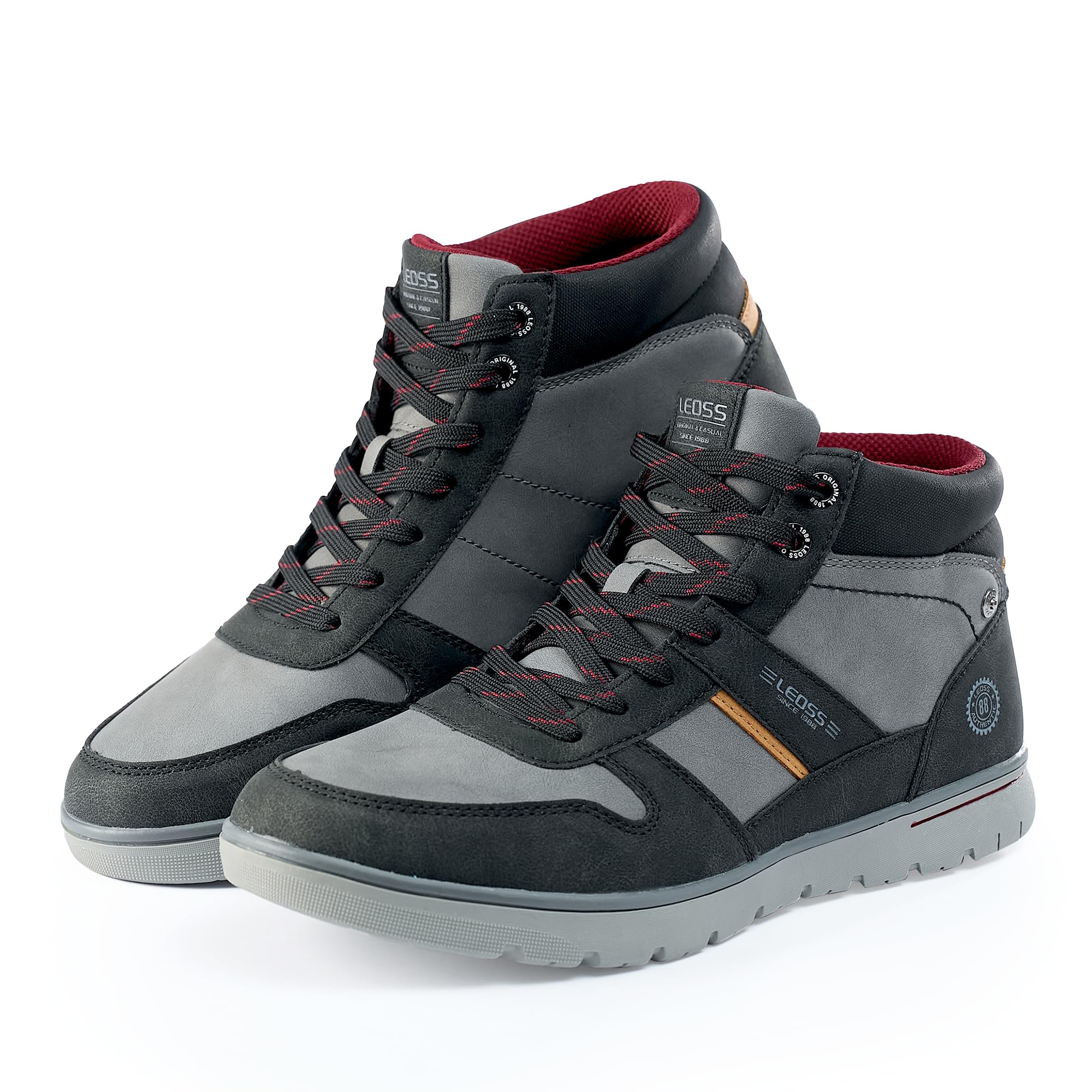 LEOSS ORIGINAL Homme Basket Casual Sport Chaussures Cuir Athlétique Sneakers