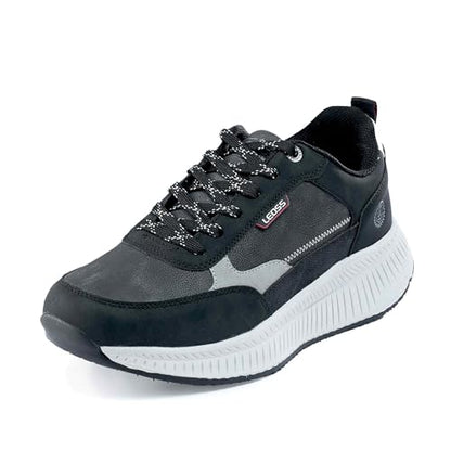 LEOSS ORIGINAL Scarpe da Ginnastica Uomo Sneaker con Lacci Scarpe da Città Scarpe da Escursionismo Casual Scarpe da Walking in Pelle Sportive