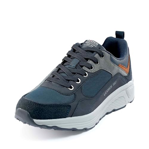 LEOSS ORIGINAL Scarpe da Ginnastica Uomo Sneaker con Lacci Scarpe da Città Scarpe da Escursionismo Casual Scarpe da Walking in Pelle Sportive