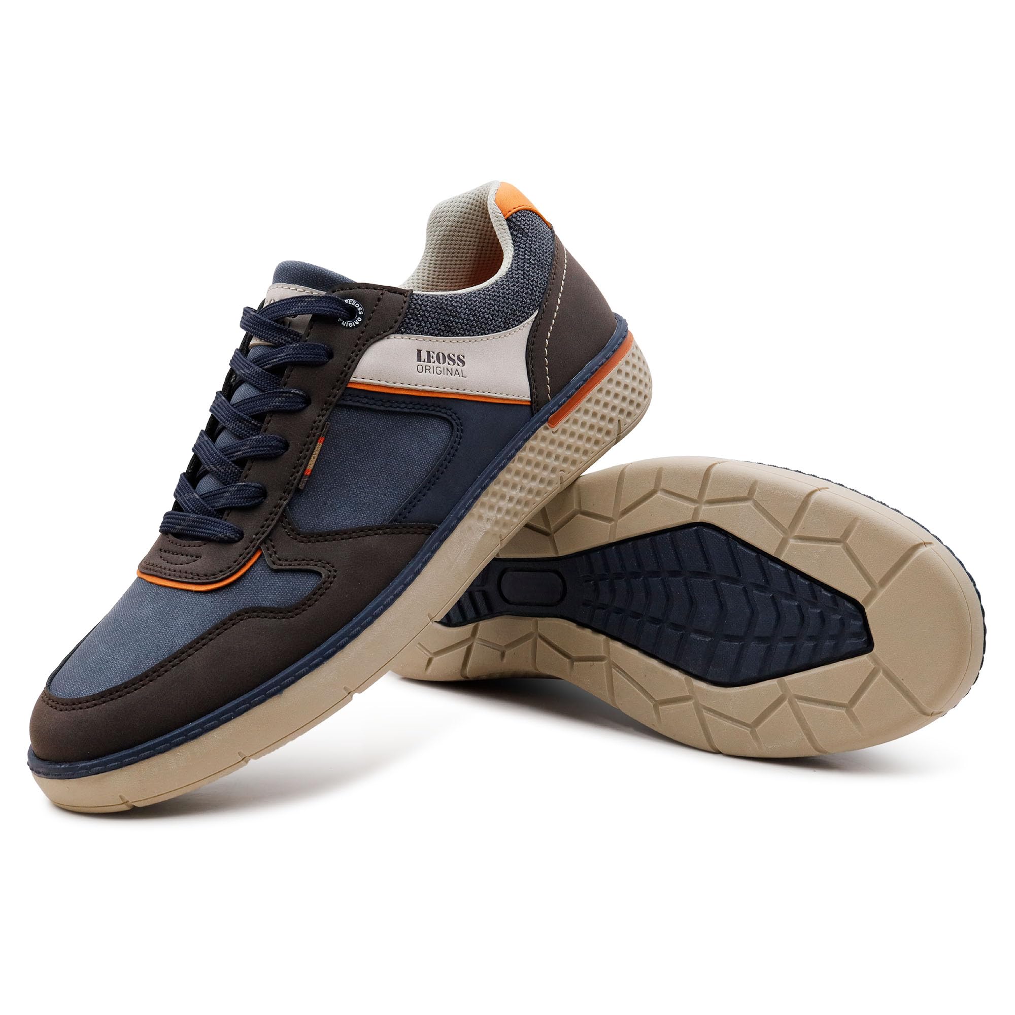 LEOSS ORIGINAL Scarpe Uomo Casual Sneakers Sportive Eleganti Traspirante da Passeggiare Camminare all'Aperto in Pelle Sintetico
