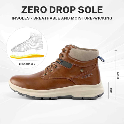 LEOSS ORIGINAL Uomo Stivaletti Stringate Basse Outdoor Scarpe Casual Biker Scarpe