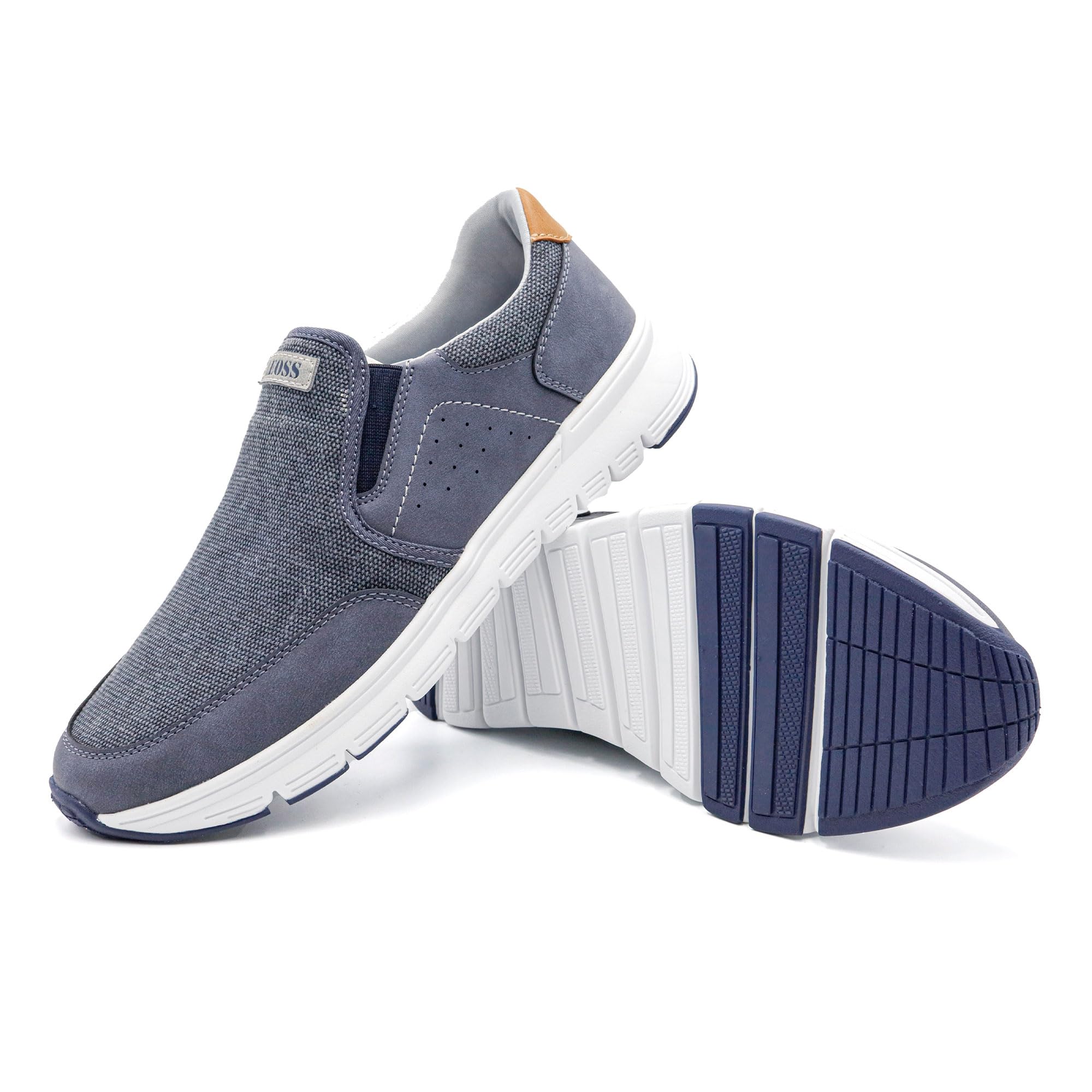LEOSS ORIGINAL Zapatillas Casual con Elásticos Transpirables para Hombre Correr Zapatillas Casual Zapatos Ligero Transpirables Zapatillas