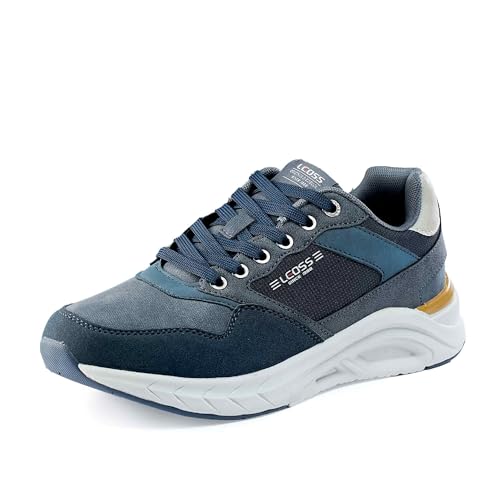 LEOSS ORIGINAL Zapatillas de deporte para hombre, zapatillas con cordones, zapatos de ciudad, zapatos de senderismo informales, zapatos de caminar de cuero deportivos