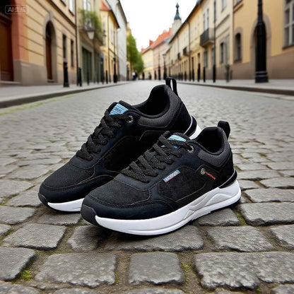 LEOSS ORIGINAL Zapatillas de deporte para hombre, zapatillas con cordones, zapatos de ciudad, zapatos de senderismo informales, zapatos de caminar de cuero deportivos