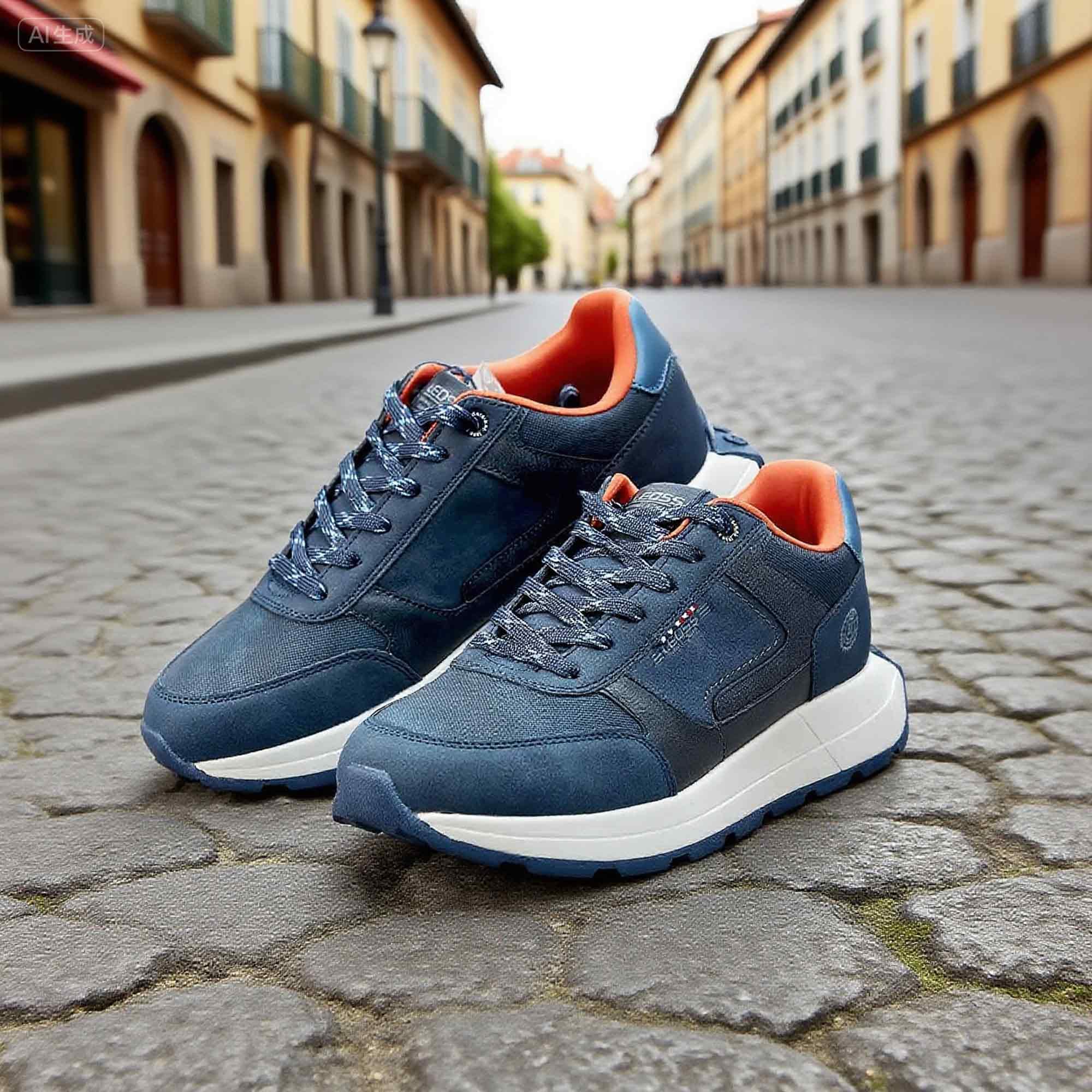 LEOSS ORIGINAL Zapatillas de deporte para hombre, zapatillas con cordones, zapatos de ciudad, zapatos de senderismo informales, zapatos de caminar de cuero deportivos