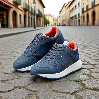 LEOSS ORIGINAL Zapatillas de deporte para hombre, zapatillas con cordones, zapatos de ciudad, zapatos de senderismo informales, zapatos de caminar de cuero deportivos