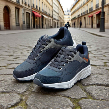 LEOSS ORIGINAL Zapatillas de deporte para hombre, zapatillas con cordones, zapatos de ciudad, zapatos de senderismo informales, zapatos de caminar de cuero deportivos
