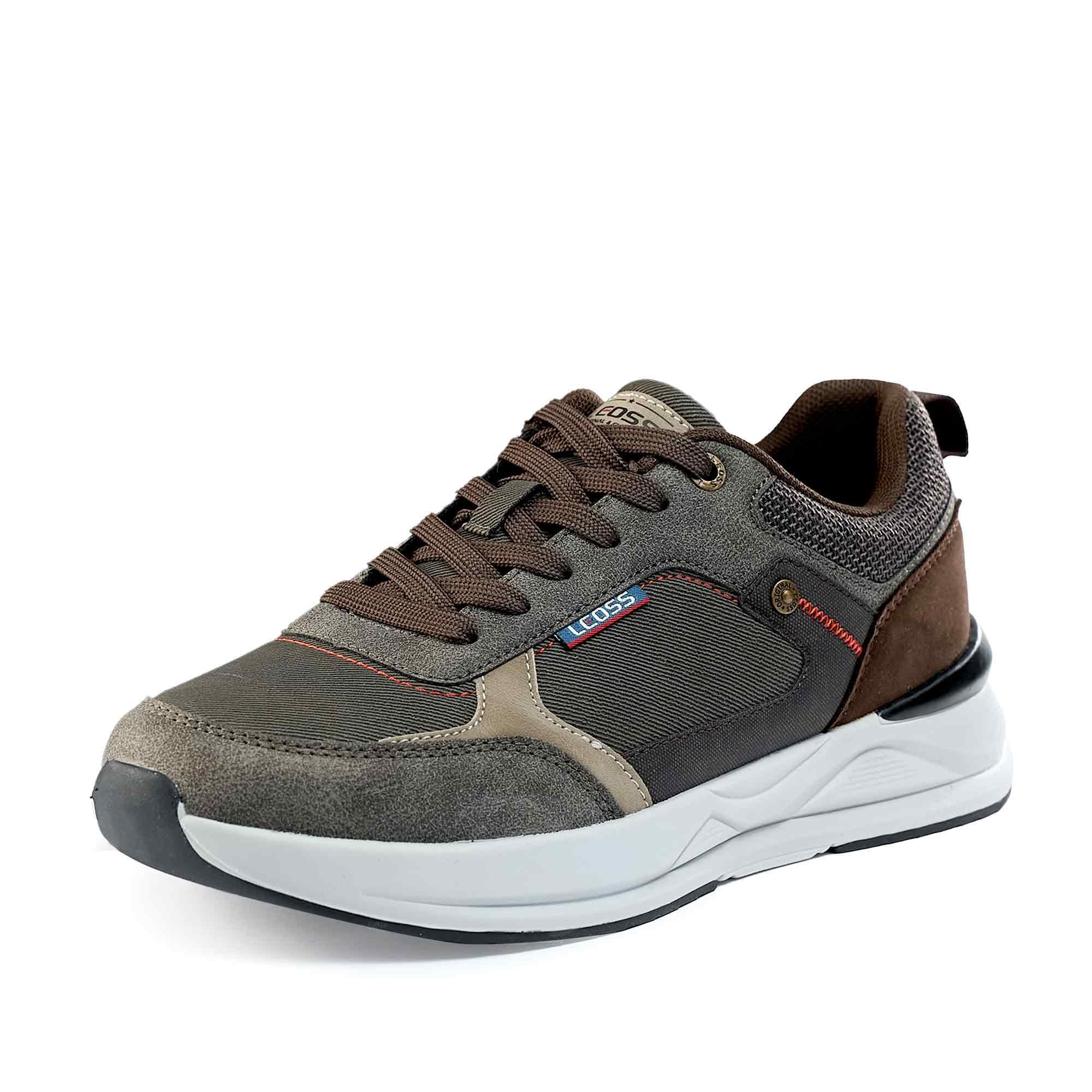 LEOSS ORIGINAL Zapatillas de deporte para hombre, zapatillas con cordones, zapatos de ciudad, zapatos de senderismo informales, zapatos de caminar de cuero deportivos
