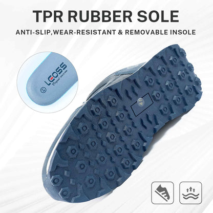 LEOSS ORIGINAL Zapatillas de deporte para hombre, zapatillas con cordones, zapatos de ciudad, zapatos de senderismo informales, zapatos de caminar de cuero deportivos