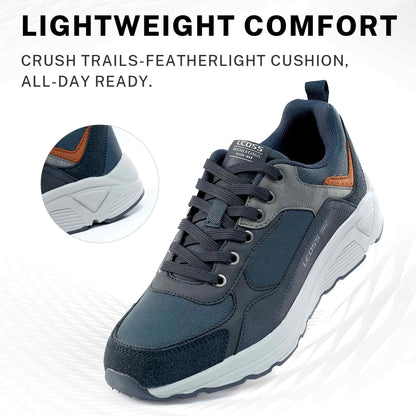 LEOSS ORIGINAL Zapatillas de deporte para hombre, zapatillas con cordones, zapatos de ciudad, zapatos de senderismo informales, zapatos de caminar de cuero deportivos