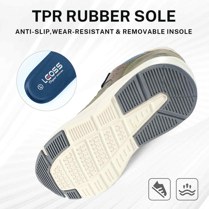 LEOSS ORIGINAL Zapatillas de deporte para hombre, zapatillas con cordones, zapatos de ciudad, zapatos de senderismo informales, zapatos de caminar de cuero deportivos