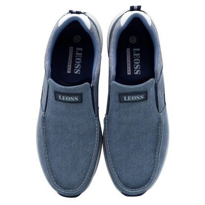 LEOSS ORIGINAL Zapatillas de Hombre Casual Transpirables con Elásticos Slip On Casual Zapatos Ligero Transpirables Zapatos