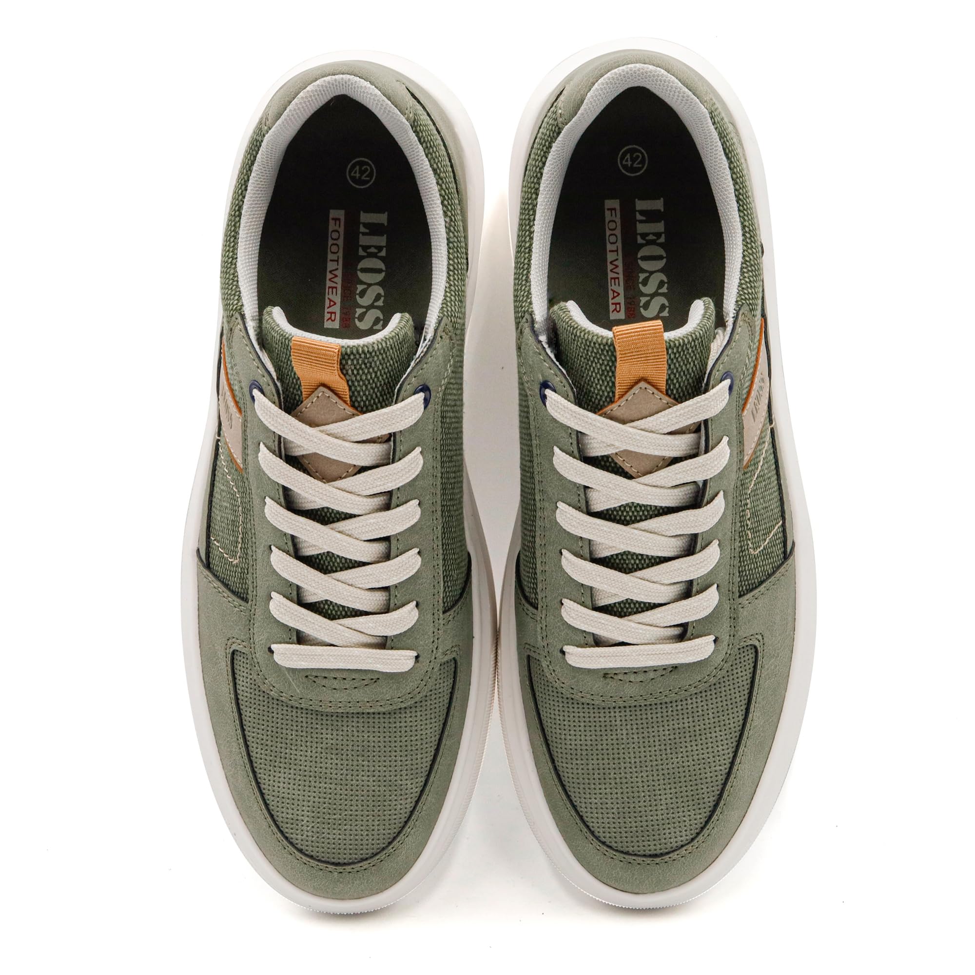 LEOSS ORIGINAL Zapatillas de Hombre Zapatos con Cordones Casual Transpirables