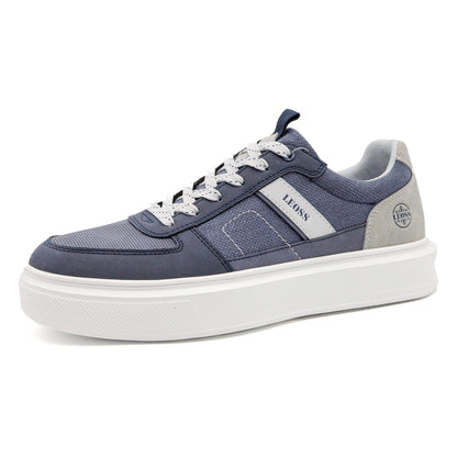 LEOSS ORIGINAL Zapatillas de Hombre Zapatos con Cordones Casual Transpirables
