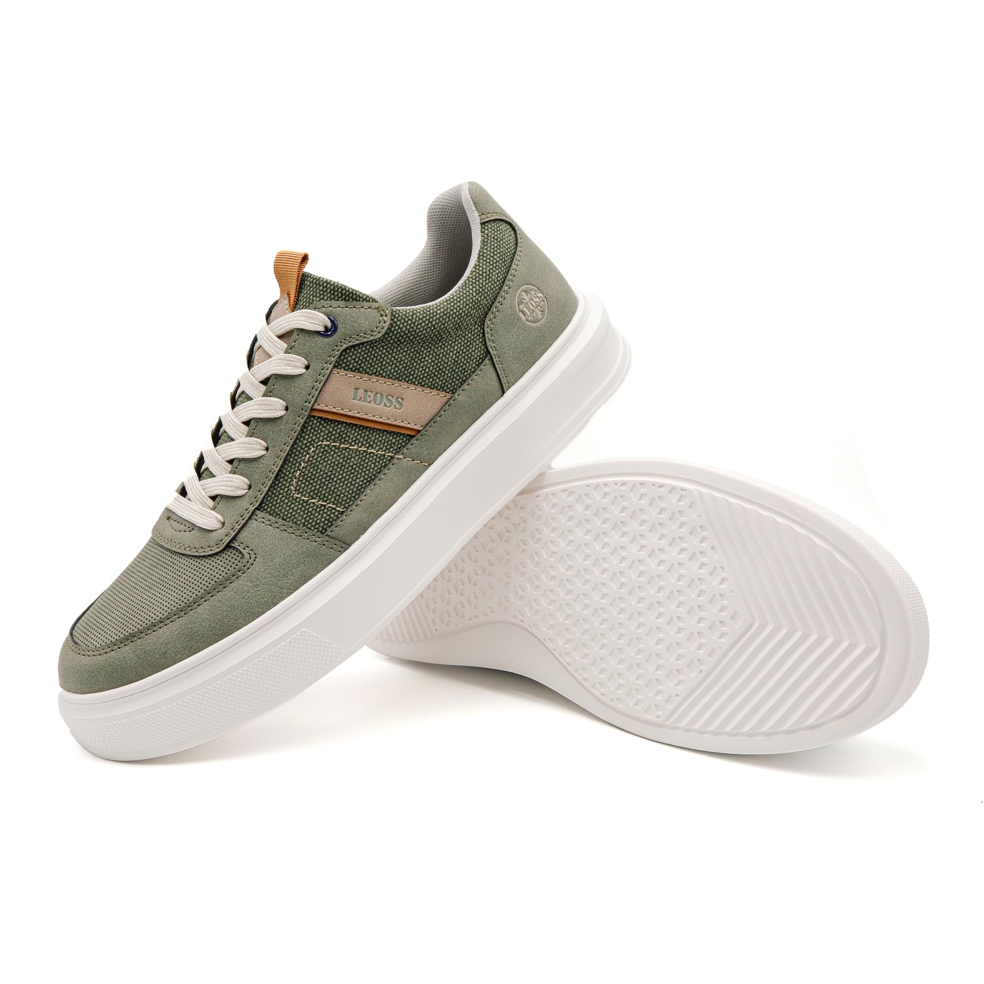 LEOSS ORIGINAL Zapatillas de Hombre Zapatos con Cordones Casual Transpirables