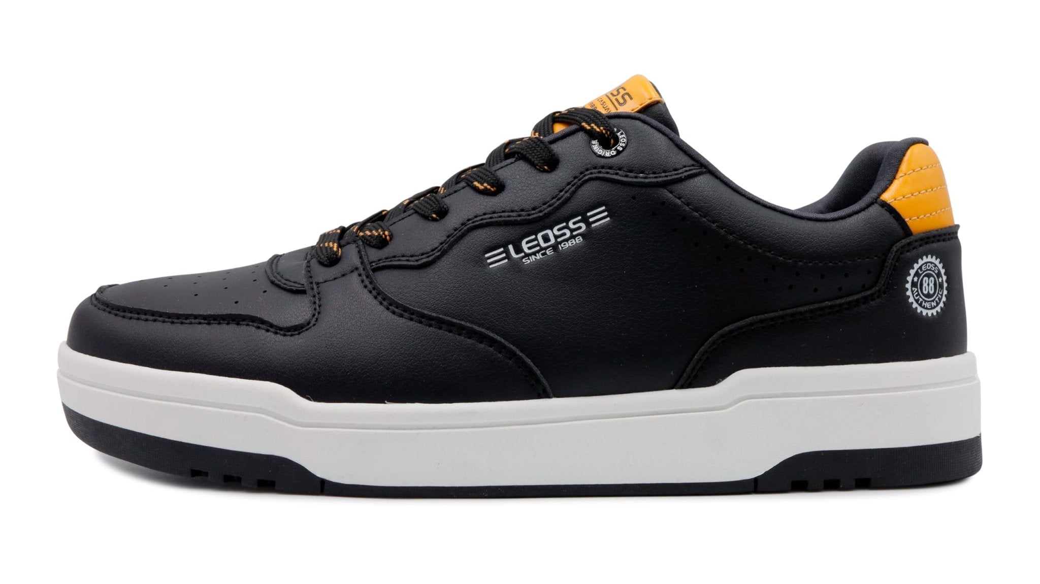 LEOSS ORIGINAL Zapatillas de piel para hombre, estilo informal, bajas, para correr, fitness, deportivas, zapatillas