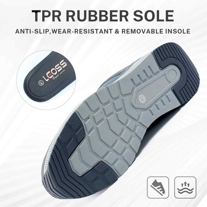 LEOSS ORIGINAL Zapatillas de senderismo para hombre, zapatillas de deporte con cordones, zapatos de calle, para el tiempo libre, para caminar, zapatos deportivos de piel