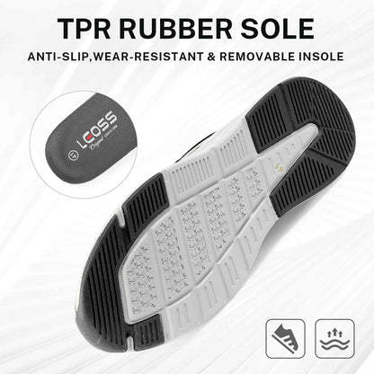 LEOSS ORIGINAL Zapatillas de senderismo para hombre, zapatillas de deporte con cordones, zapatos de calle, zapatos de ocio, zapatos de caminar, zapatos deportivos de piel, antideslizantes