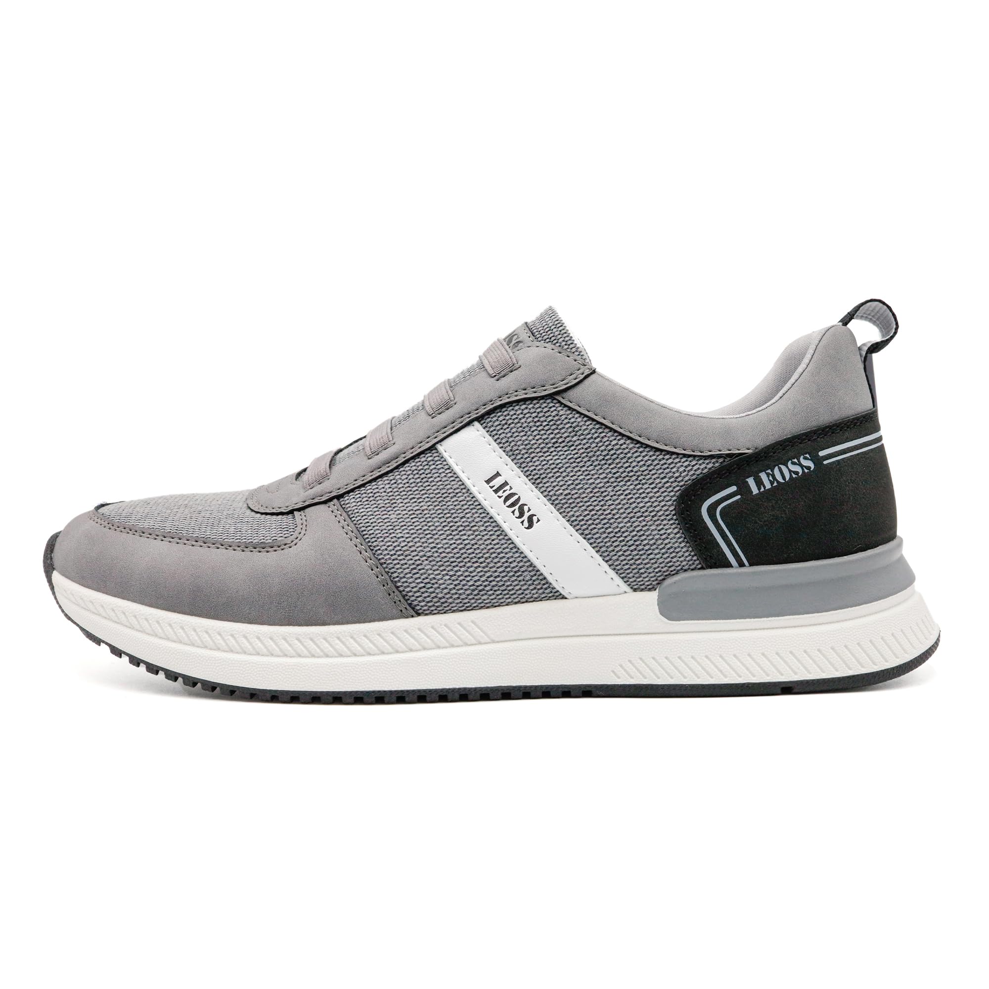 LEOSS ORIGINAL Zapatillas Slip on Zapatillas Hombre Zapato con Cordones Elástico Hombre Zapatillas Transpirable Ligeras Cómodas