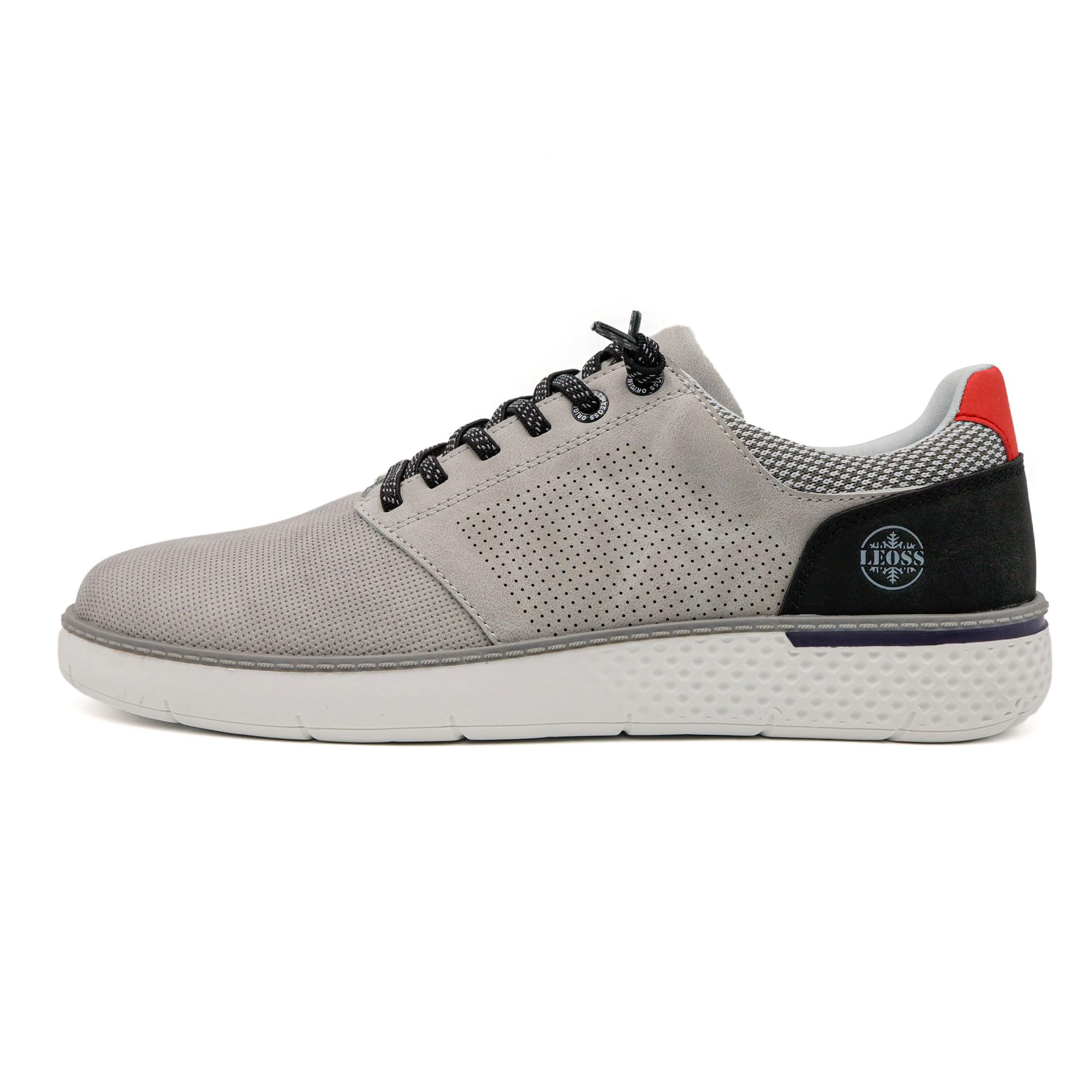 LEOSS ORIGINAL Zapatillas Transpirables Zapatos Casual con Cordones para Hombre Casual Zapatillas de Gimnasia Zapatos Respirable Zapatillas
