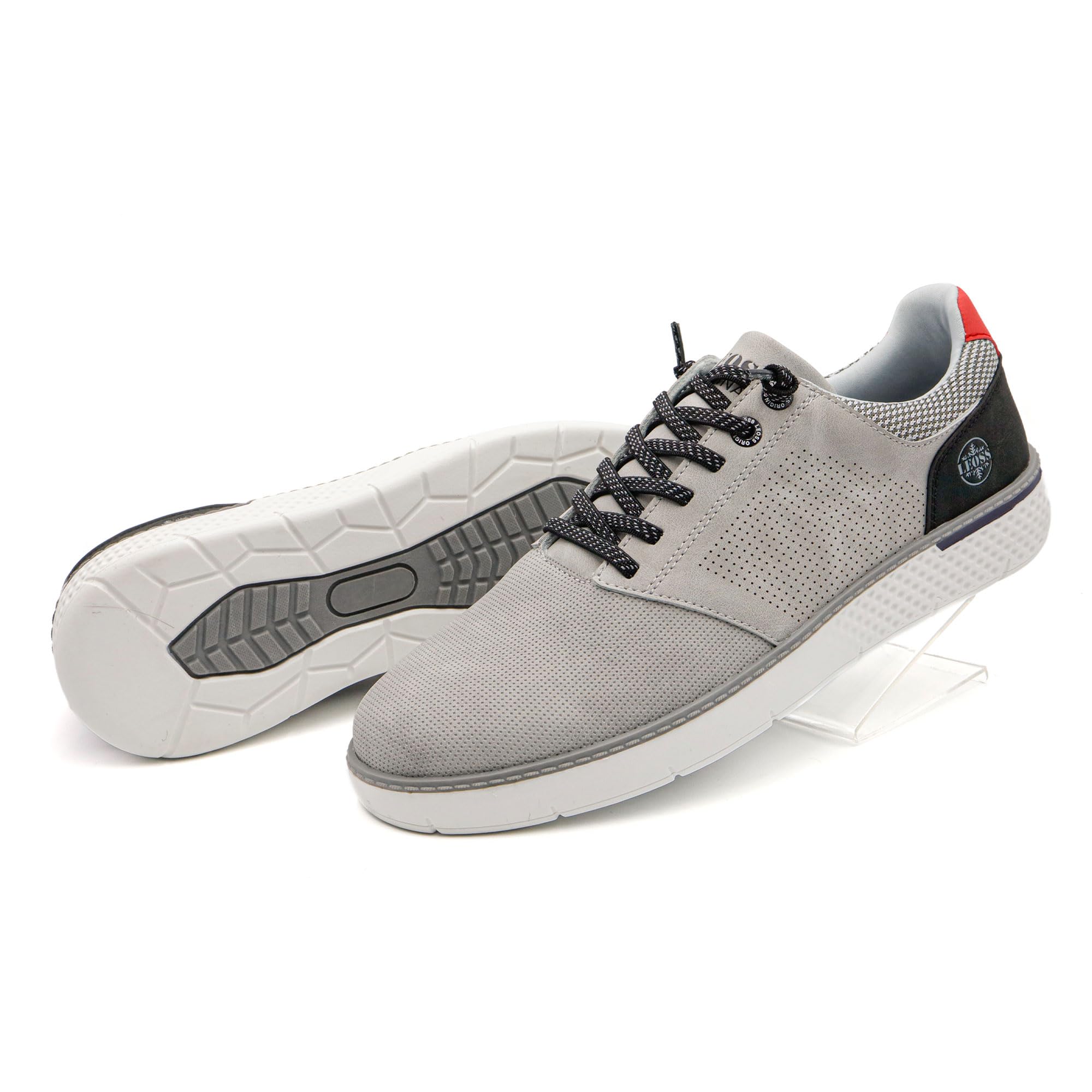 LEOSS ORIGINAL Zapatillas Transpirables Zapatos Casual con Cordones para Hombre Casual Zapatillas de Gimnasia Zapatos Respirable Zapatillas