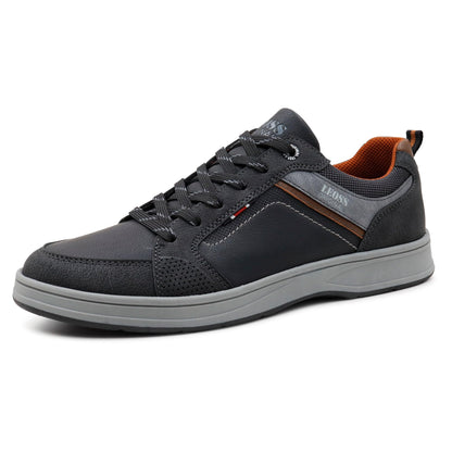 LEOSS ORIGINAL Zapatos de hombre Casual Sneakers Deportivos Elegantes Transpirables para Pasear Caminar al Aire Libre de Piel Sintética