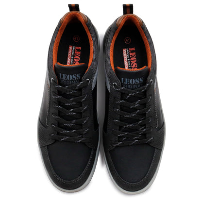 LEOSS ORIGINAL Zapatos de hombre Casual Sneakers Deportivos Elegantes Transpirables para Pasear Caminar al Aire Libre de Piel Sintética