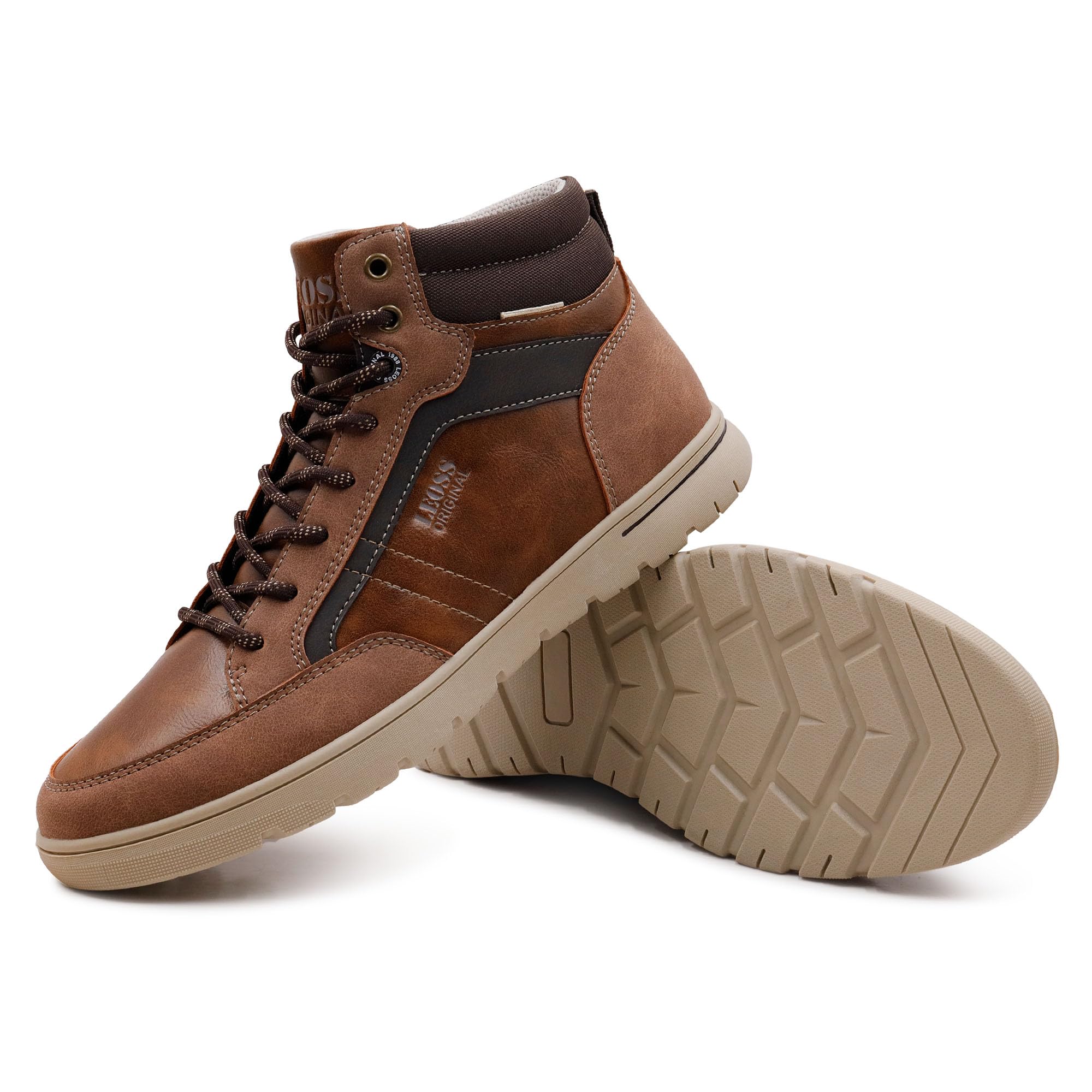 LEOSS ORIGINAL Zapatos de los Hombres Casual Transpirable Zapatillas Deportivas Caminar al aire libre Caminar de Cuero Sintético