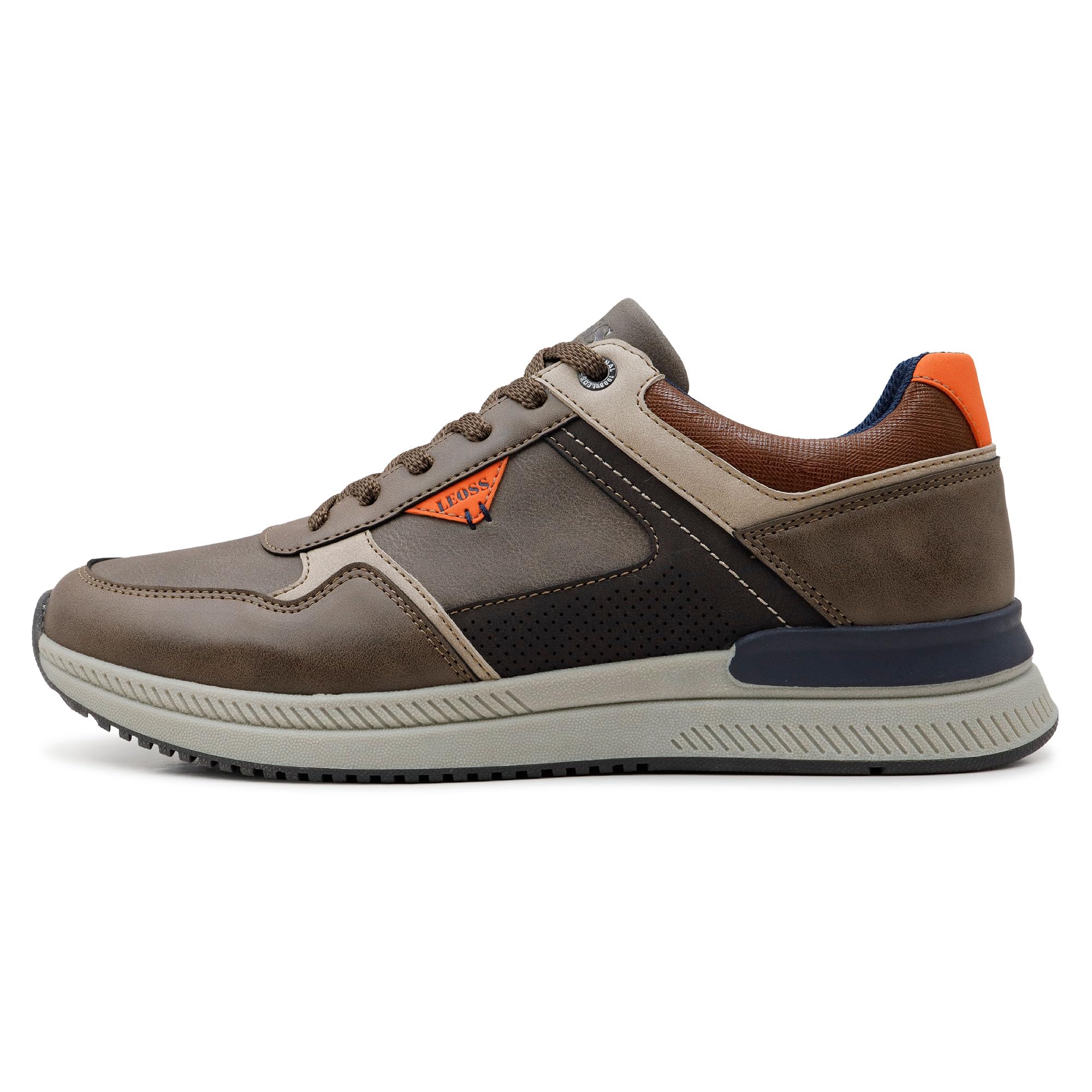 LEOSS ORIGINAL Zapatos de los Hombres Casual Zapatillas Deportivas Elegantes Transpirables Caminar al Aire Libre de Cuero Sintético