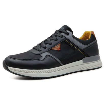 LEOSS ORIGINAL Zapatos de los Hombres Casual Zapatillas Deportivas Elegantes Transpirables Caminar al Aire Libre de Cuero Sintético