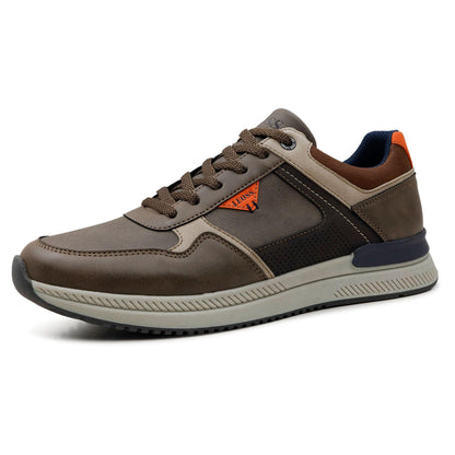 LEOSS ORIGINAL Zapatos de los Hombres Casual Zapatillas Deportivas Elegantes Transpirables Caminar al Aire Libre de Cuero Sintético