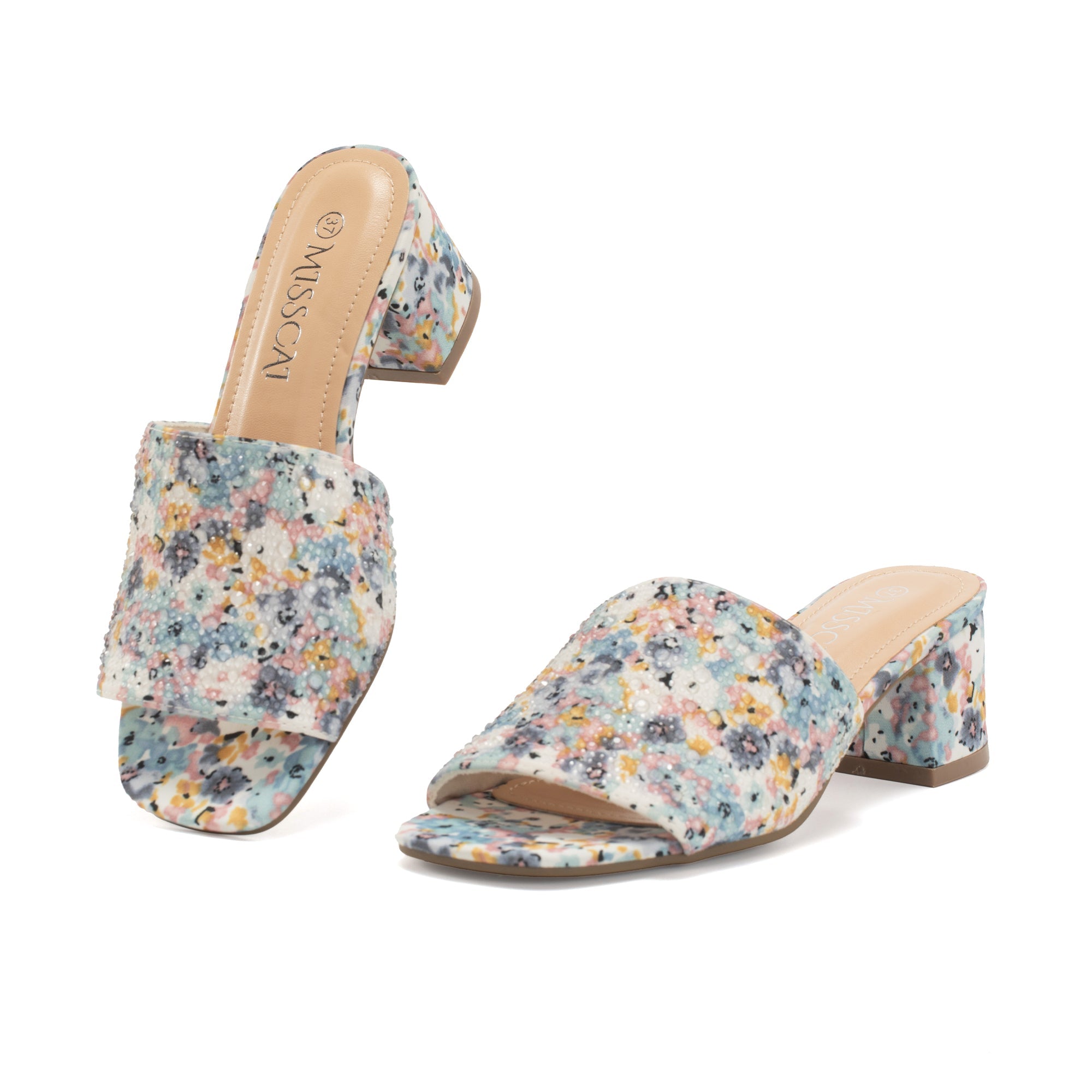 MISSCAI Donne Estate Ciabatte Confortevoli Open - Toe Piazza Pantofole WWC250169