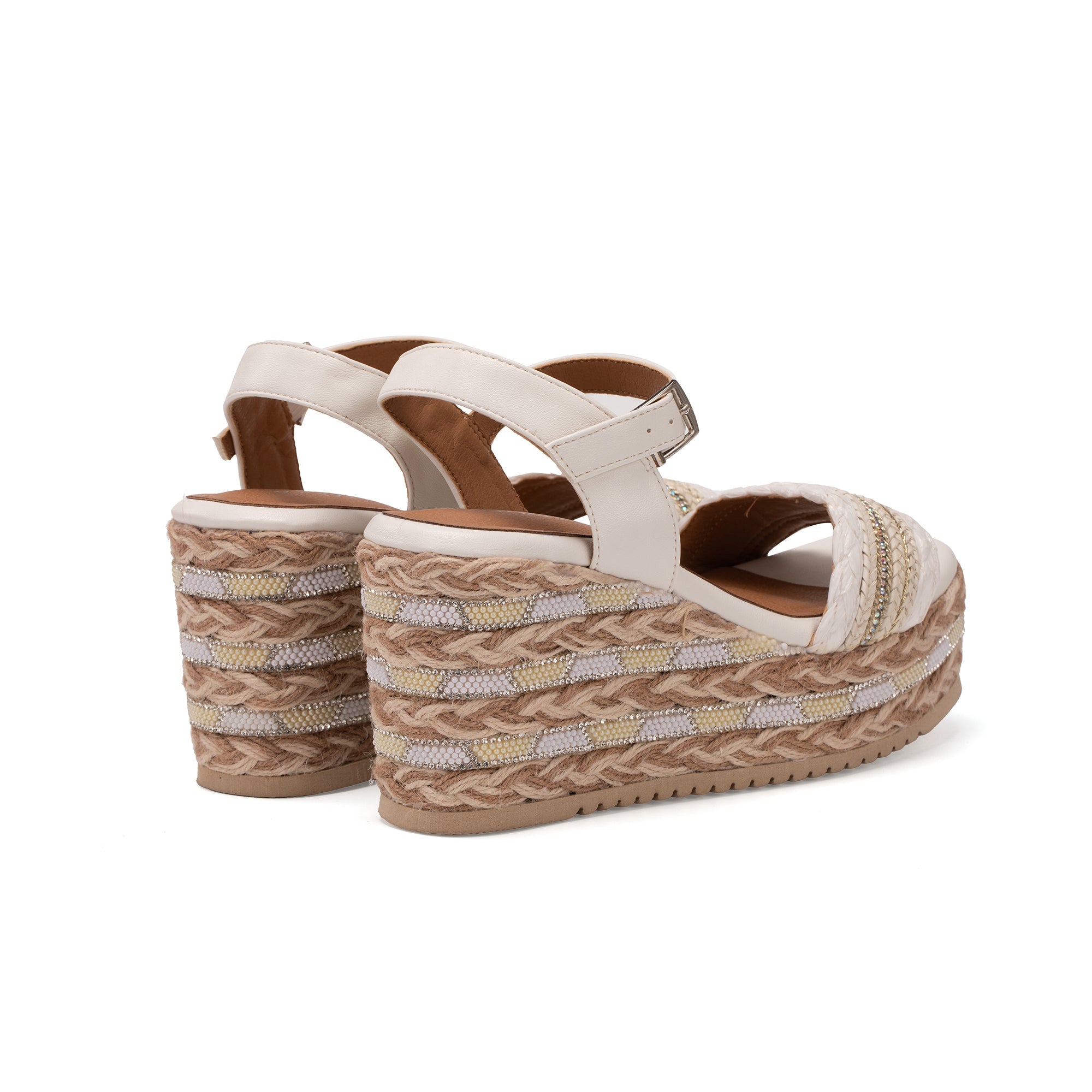 MISSCAI Sandali Estivi da Donna con Zeppa Suola in Gomma EVA Leggera e Morbida WWS250140