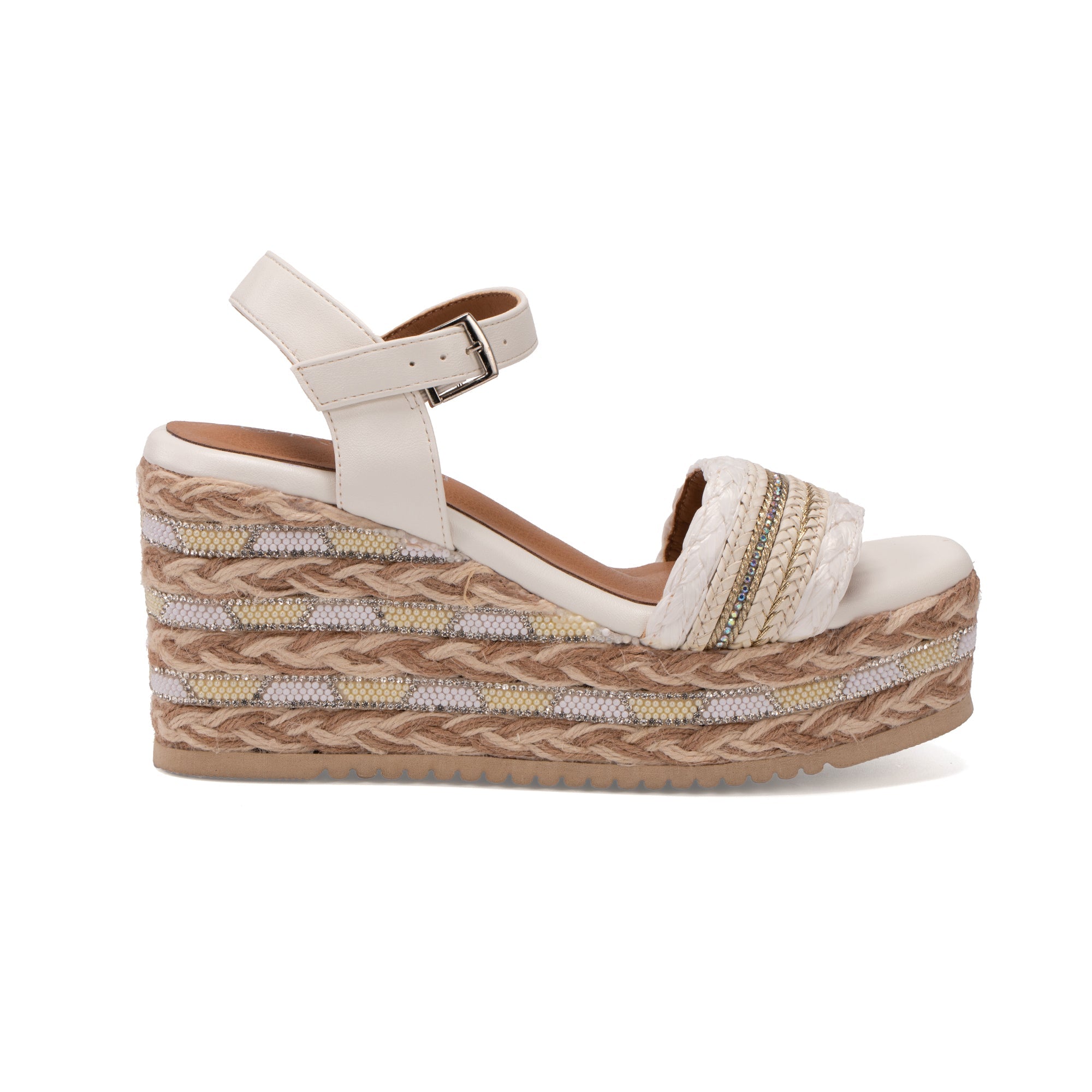 MISSCAI Sandali Estivi da Donna con Zeppa Suola in Gomma EVA Leggera e Morbida WWS250140