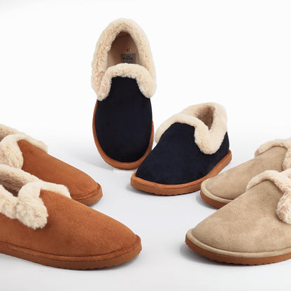 Pantofole Donna Invernali Babbucce Pelose Calde Ciabatte Elegante da Casa Scarpe Termiche da Inverno Imbottite con Memory Foam Made in Spagna