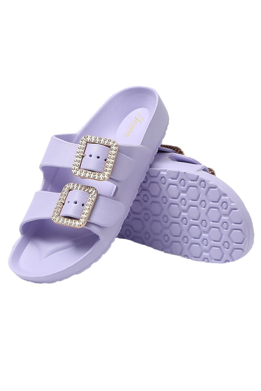 JOMIX Ciabatte Donna Estive Comode Mare Casa Piscina in Gomma EVCiabatte Elegnate Fibbia Decorato Strass SD8003