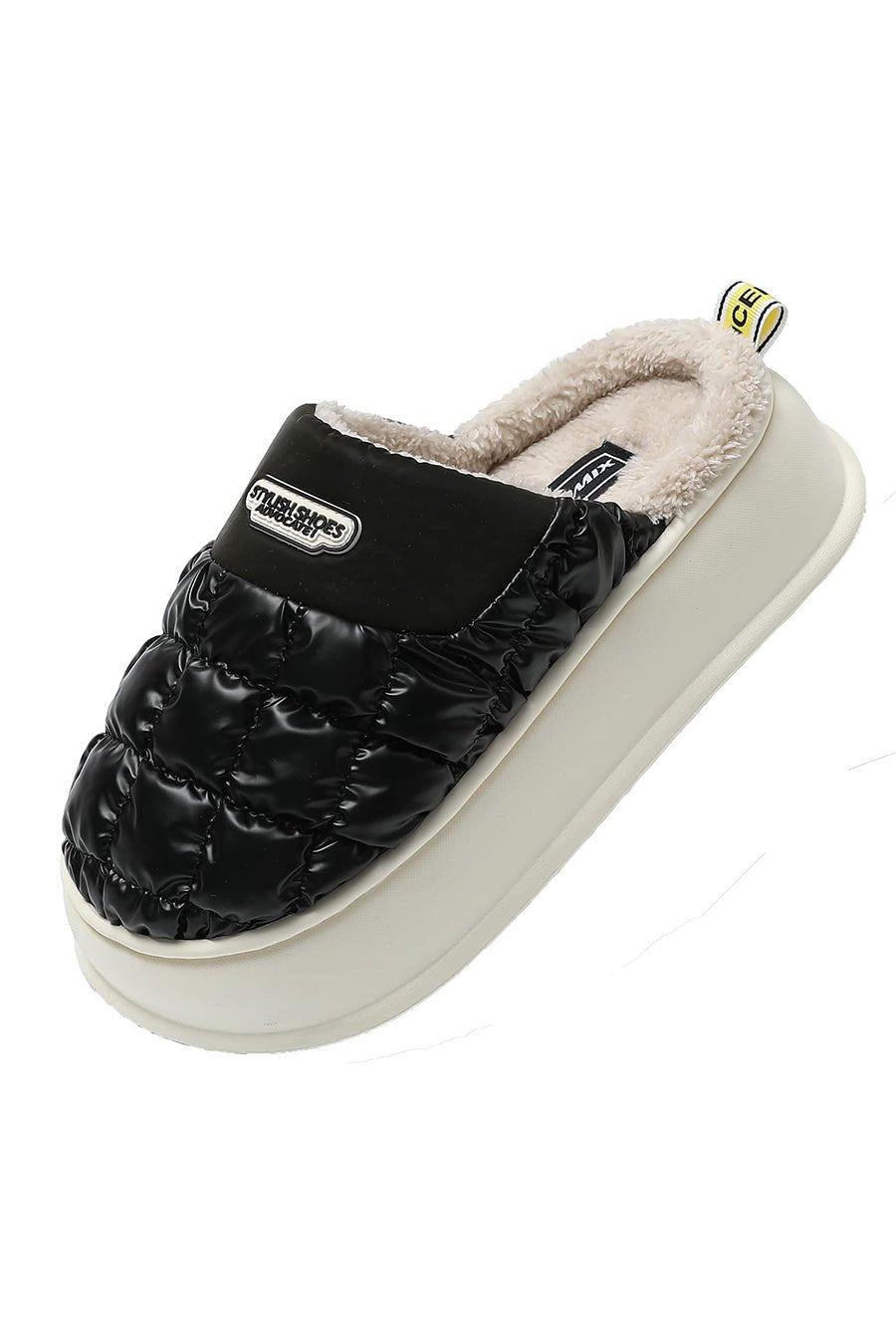 JOMIX Pantofole Donna Invernali Comode Pelose Calde Moda Suola Alta Morbide MD7430