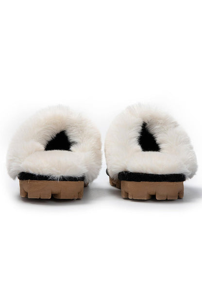 JOMIX Pantofole Donna Invernali Ciabatte Donna Inverno da Casa Pelliccia Soffice Pantofole Pelose Calde MD8504