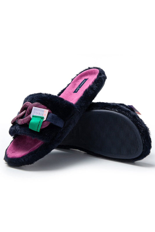 JOMIX Pantofole Donna Invernali Punta Aperta Ciabatte Donna Inverno da Casa Pantofole Pelose Calde MD8506