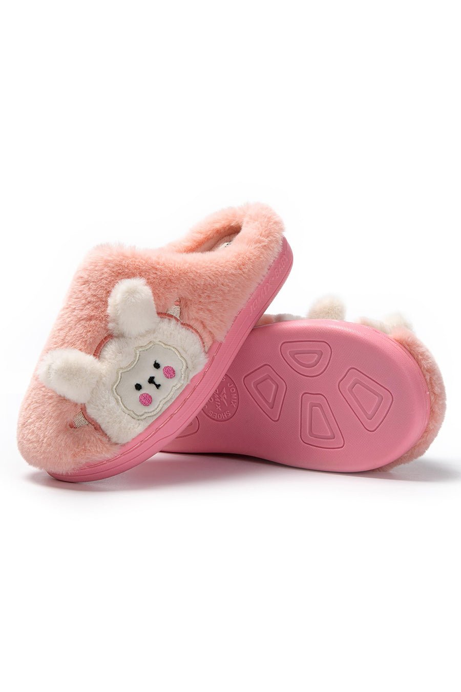JOMIX Winter Slippers for Girls Warm Plush Home Slippers with