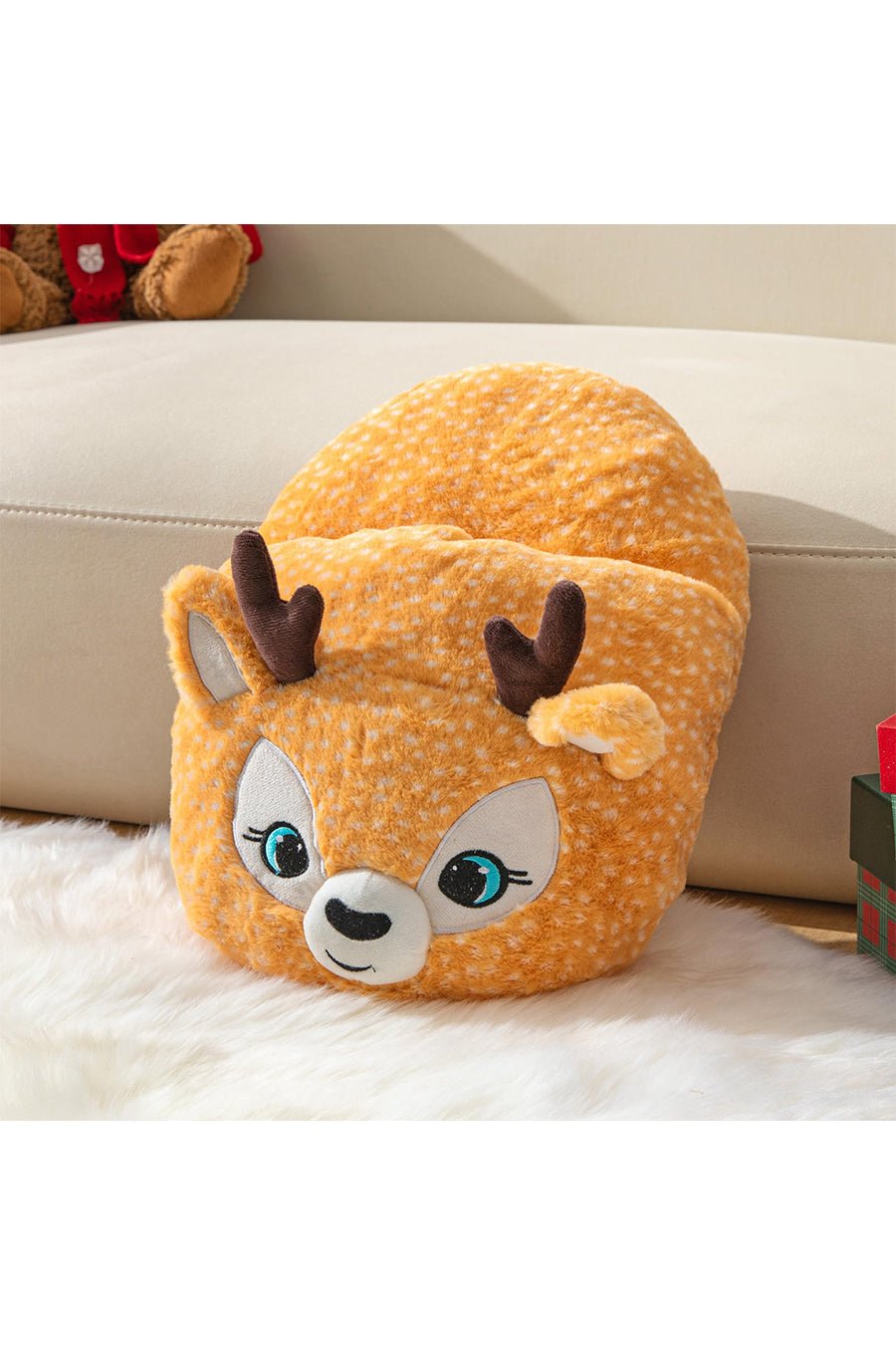 JOMIX Ciabattone Scaldapiedi Peluche Caldo Cuscino Scalda Piedi MD8632 MD8633